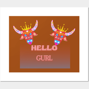 Bull king gurl Posters and Art